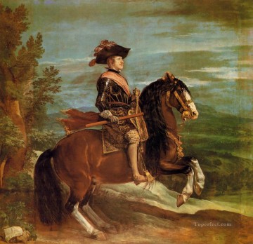 Pferd Werke - Philip IV zu Pferd Porträt Diego Velázquez